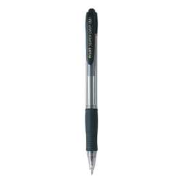 Penna a sfera a scatto Supergrip - nero - punta media 1,0mm - pilot
