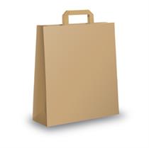 Shopper Piattina Avana - 18x8x25 cm - blister da 25 sacchetti