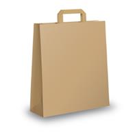 Shopper Piattina Avana - 26x11x35 cm - blister da 25 sacchetti