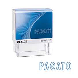 Timbro Printer 20/L G7 - PAGATO - autoinchiostrante - 14x38 mm - Col