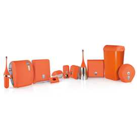 Portascopino Soft Touch - arancione - Mar Plast