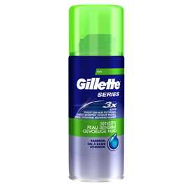 Gel da barba Gillette series - pelli sensibili - 75 ml (da viaggio)
