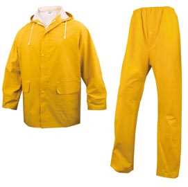 Completo impermeabile EN304 - giacca + pantalone - giallo - taglia L