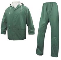 Completo impermeabile EN304 - giacca + pantalone - verde - taglia L