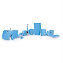 Dispenser Soft Touch di carta igienica - azzurro - Mar Plast