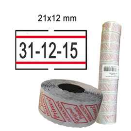 Rotolo da 1000 etichette per Printex Smart - 21x12 mm - adesivo perm