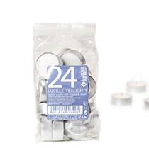 Candele Tealights - bianco - sacchetto da 24 pezzi