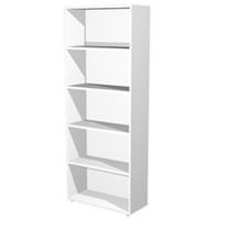 Libreria modulare alta - a giorno - 76x32cm - H196cm - bianco - Arte