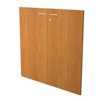 Coppia ante per libreria modulare - bassa - L76cm - melaminico - con