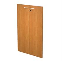 Coppia ante per libreria modulare - alta - L76cm - melaminico - con