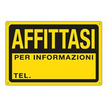 Cartello segnalatore - AFFITTASI - PPL - 30x20 cm