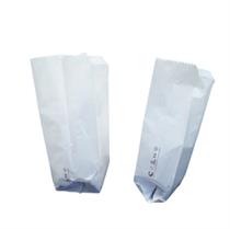 Sacchetti bianchi - carta kraft - 10x21 cm - soffietti laterali 7.5