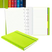 Notebook Pocket - copertina semilpelle - blu - a righe - 144 x 105mm