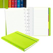 Notebook - similpelle - rosso - A5 - a righe - 56 pagine - Filofax