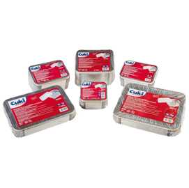 Contenitore in alluminio Cuki - 8 porzioni - coperchio incluso - con
