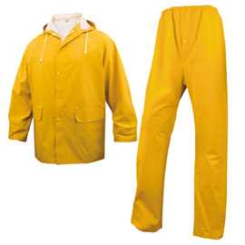 Completo impermeabile EN304 - giacca + pantalone - giallo - taglia X