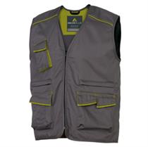 Gilet da lavoro PanostyleR M6GIL -  grigio/verde - taglia XXL - Delt