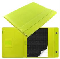 Portablocco Saffiano - 32,1x25,5x3cm - chiusura magnetica - Verde ac