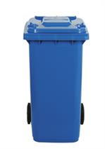 Bidone carrellato - 240Lt - blu - Mobil Plastic