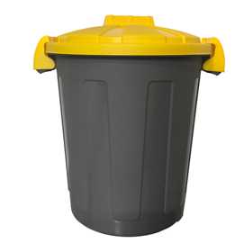 Contenitore portarifiuti Dusty - 25 litri - coperchio giallo - Mobil