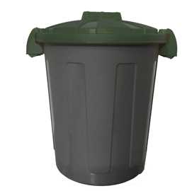 Contenitore portarifiuti Dusty - 25 litri - coperchio verde - Mobil