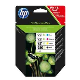 COMBO PACK 4 CARTUCCE INK OFFICEJET HP 950XL NERO 951XL CIANO MAG GI