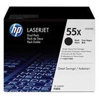 SCATOLA 2 TONER NERO HP LASERJET CE255X LASERJET P-3015DN 12.500PG