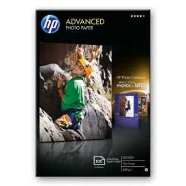 RISMA 100 FG CARTA HP ADVANCED GLOSSY PHOTO PAPER 250 G/MÂ²-10 X 15