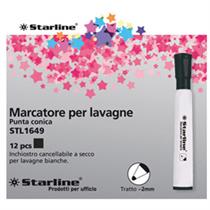 Marcatore per lavagne punta tonda 2mm nero Starline