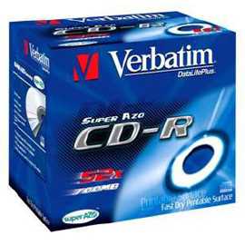 CD-ROM VERBATIM 52X 700MB - Confezione da 10 pezzi