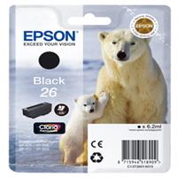 CARTUCCIA NERO EPSON CLARIA PREMIUM SERIE 26/ORSO POLARE IN BLISTER
