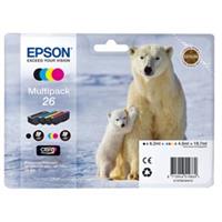 MULTIPACK 26 N.4 CARTUCCE SERIE 26/ORSO POLARE NERO CIANO MAGENTA GI
