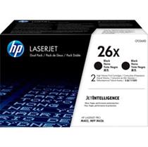 CONFEZIONE DA 2 CARTUCCE TONER NERO ALTA CAPACITA' HP26X