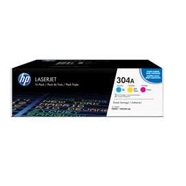 SCATOLA MULTIPACK 3 TONER COLORI CIANO/MAG/GIALLO HP LASERJET NR.304