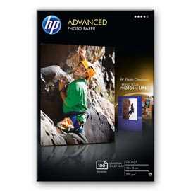RISMA 25 FG CARTA HP ADVANCED GLOSSY PHOTO PAPER 250 G/MÂ²-10 X 15 C