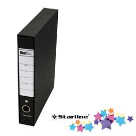 Registratore STARBOX f.to protocollo dorso 5cm nero STARLINE