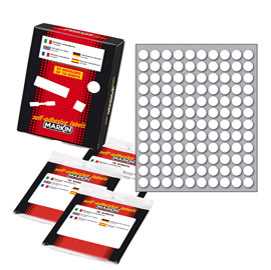 Etichetta adesiva bianca tonda Ã˜10mm (10fogli x 120etichette) Marki