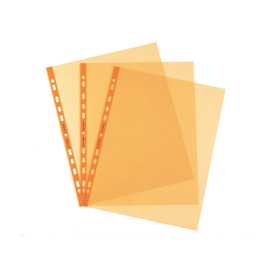 25 Buste forate Pstel 22x30 arancio liscio Favorit