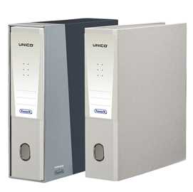 Registratore Unico c/custodia grigio dorso 8cm f.to protocollo Favor