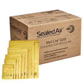 50 BUSTE IMBOTTITE GOLD H 27X36cm UTILE AVANA - conf.risparmio