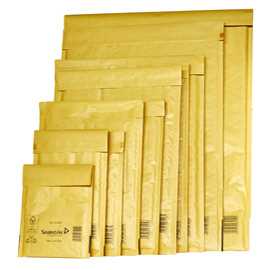 10 BUSTE IMBOTTITE GOLD C 15X21CM UTILE AVANA