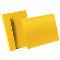 50 buste identificazione con aletta 210x297mm (A4-oriz) 1723 Giallo