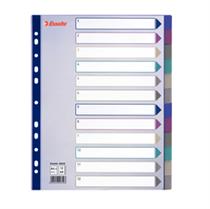 Separatore in PPL traslucido 12 tasti f.to A4 MAXI 24,5x29,7cm ESSEL