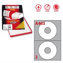 Etichetta adesiva A/463 bianca 100fg x CD Ã˜117,5mm foro41mm (2et/fg
