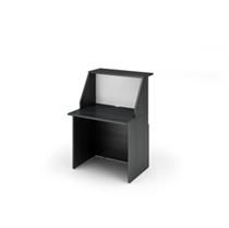 MODULO RECEPTION SOPRALZO+DESKTOP 80x76x117cm NERO VEN. /BIANCO - PR