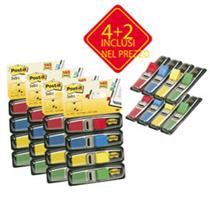 SEGNAPAGINA Post-itÂ PACK 4+2 BLISTER 140 INDEX MINI IN 4 COLORI CLA