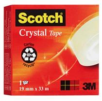 NASTRO ADESIVO ScotchÂ CRYSTAL CLEAR 600 33MTX19MM