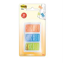 Set 60 SEGNAPAGINA Post-itÂ Index 682-SH-OBLEU MEDIUM Firma Qui