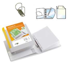 Raccoglitore STELVIO TI 40 A4 2D 22x30cm bianco personalizzabile SEI