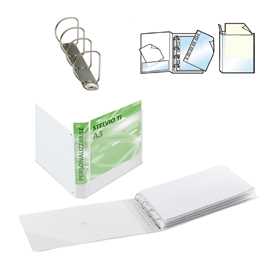 Raccoglitore STELVIO TI 25 4D A3 42x30cm album bianco personalizzabi